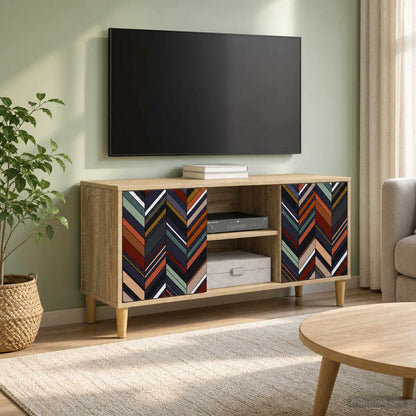 TV Cabinet OMMEN 102 x 33 x 50 cm Sonoma Engineered Wood
