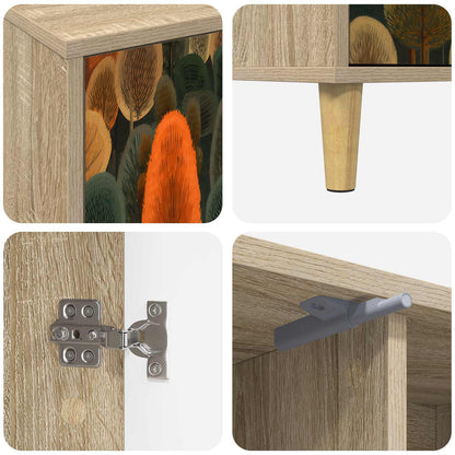 TV Cabinet ZAANDAM 102 x 33 x 50 cm Sonoma Engineered Wood