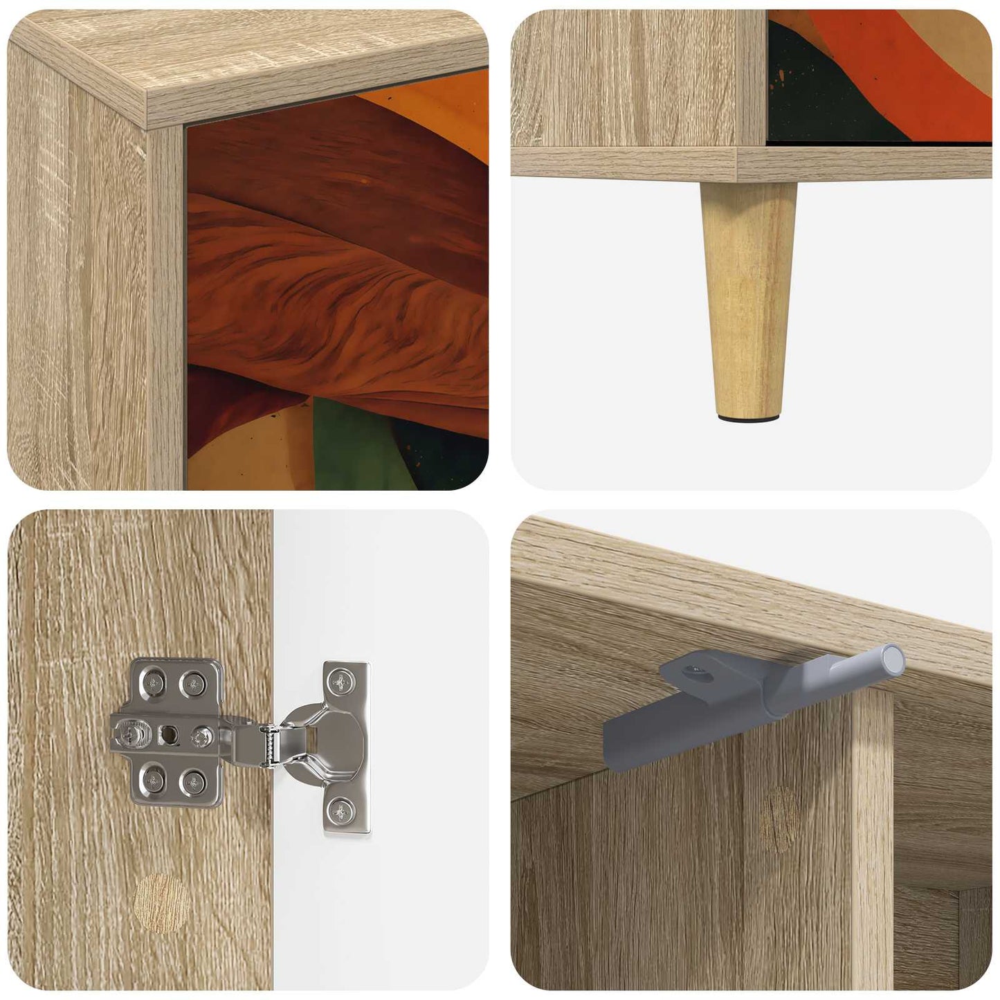 TV Cabinet BONN 102 x 33 x 50 cm Sonoma Engineered Wood