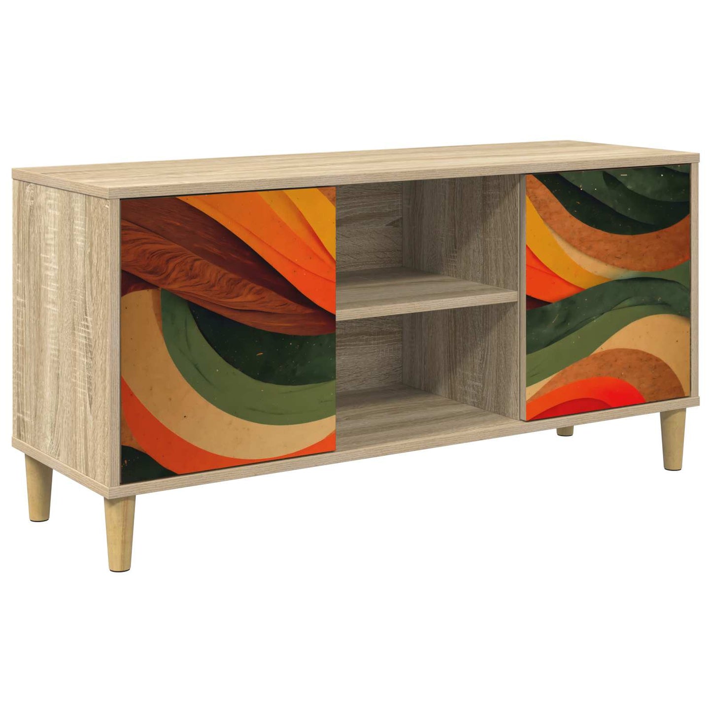 TV Cabinet BONN 102 x 33 x 50 cm Sonoma Engineered Wood