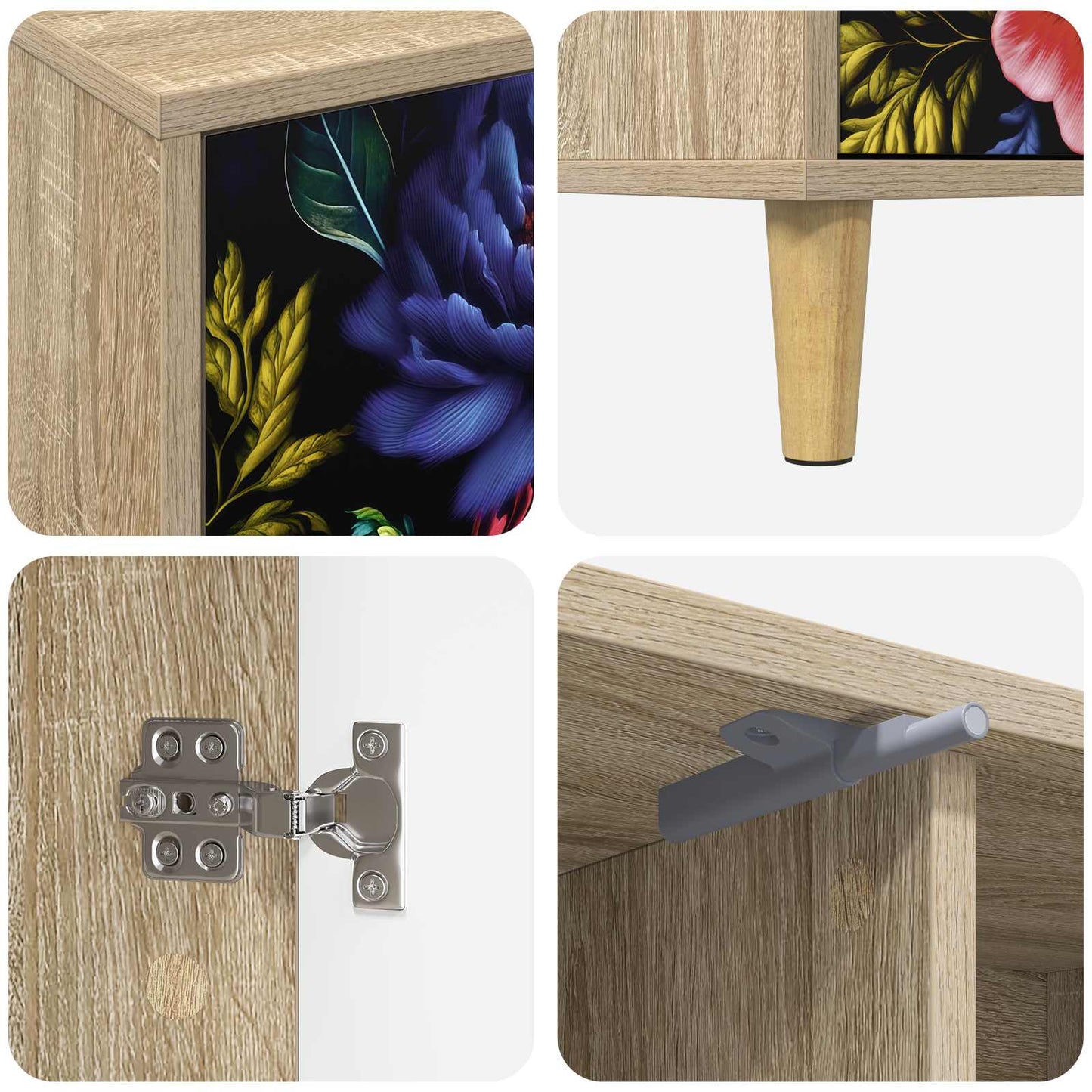 TV Cabinet KIEL 102 x 33 x 50 cm Sonoma Engineered Wood