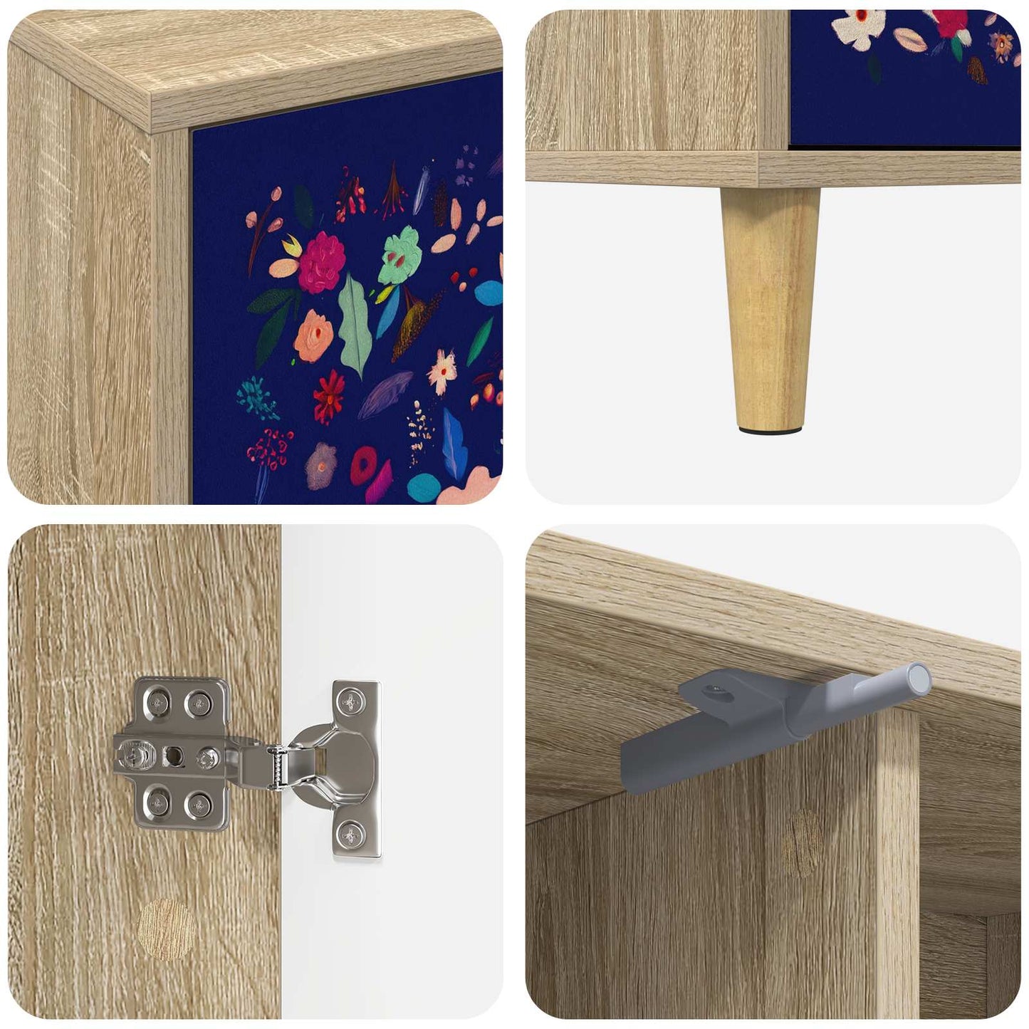 TV Cabinet MAINZ 102 x 33 x 50 cm Sonoma Engineered Wood
