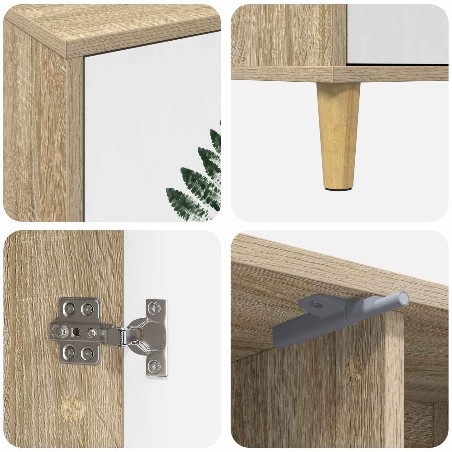 TV Cabinet HANAU 102 x 33 x 50 cm Sonoma Engineered Wood