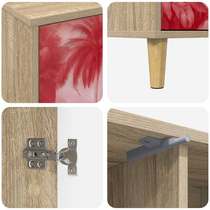 TV Cabinet AACHEN 102 x 33 x 50 cm Sonoma Engineered Wood
