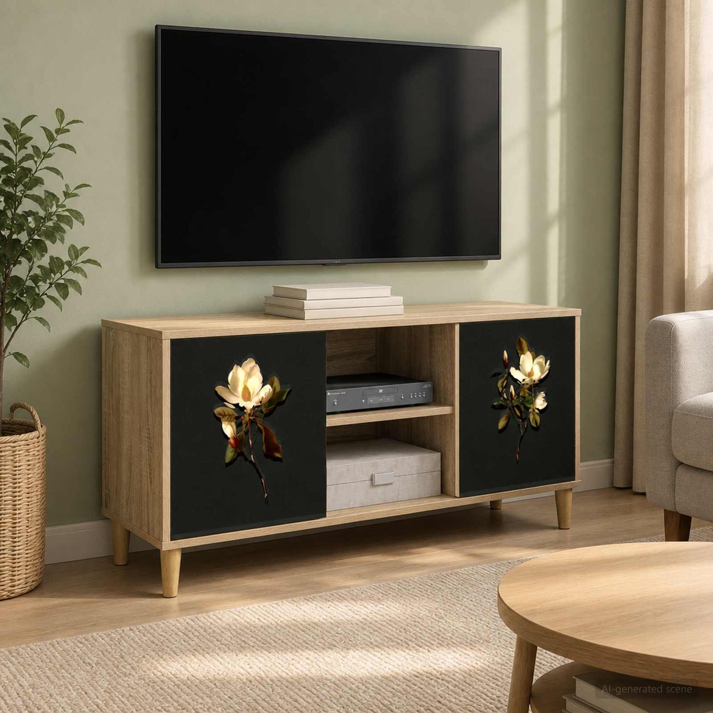 TV Cabinet BREMEN 102 x 33 x 50 cm Sonoma Engineered Wood