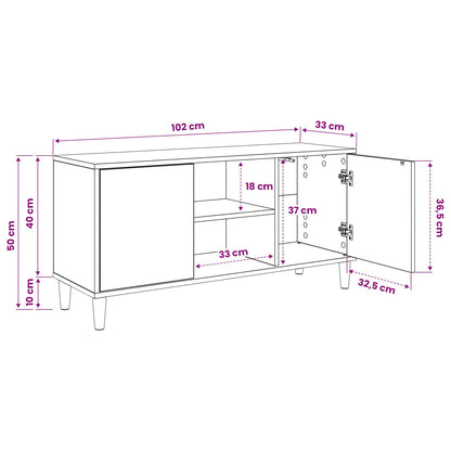 TV Cabinet GOTHA 102 x 33 x 50 cm Sonoma Engineered Wood