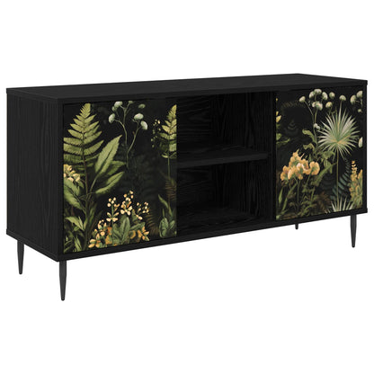 TV Cabinet RHENEN 102 x 33 x 51 cm Black Oak Engineered Wood