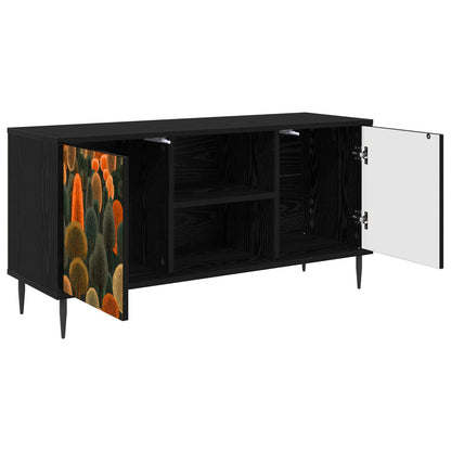 TV Cabinet ZAANDAM 102 x 33 x 51 cm Black Oak Engineered Wood