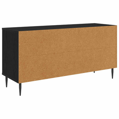TV Cabinet ESSEN 102 x 33 x 51 cm Black Oak Engineered Wood