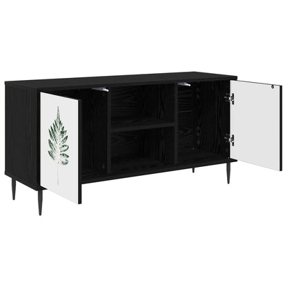 TV Cabinet HANAU 102 x 33 x 51 cm Black Oak Engineered Wood