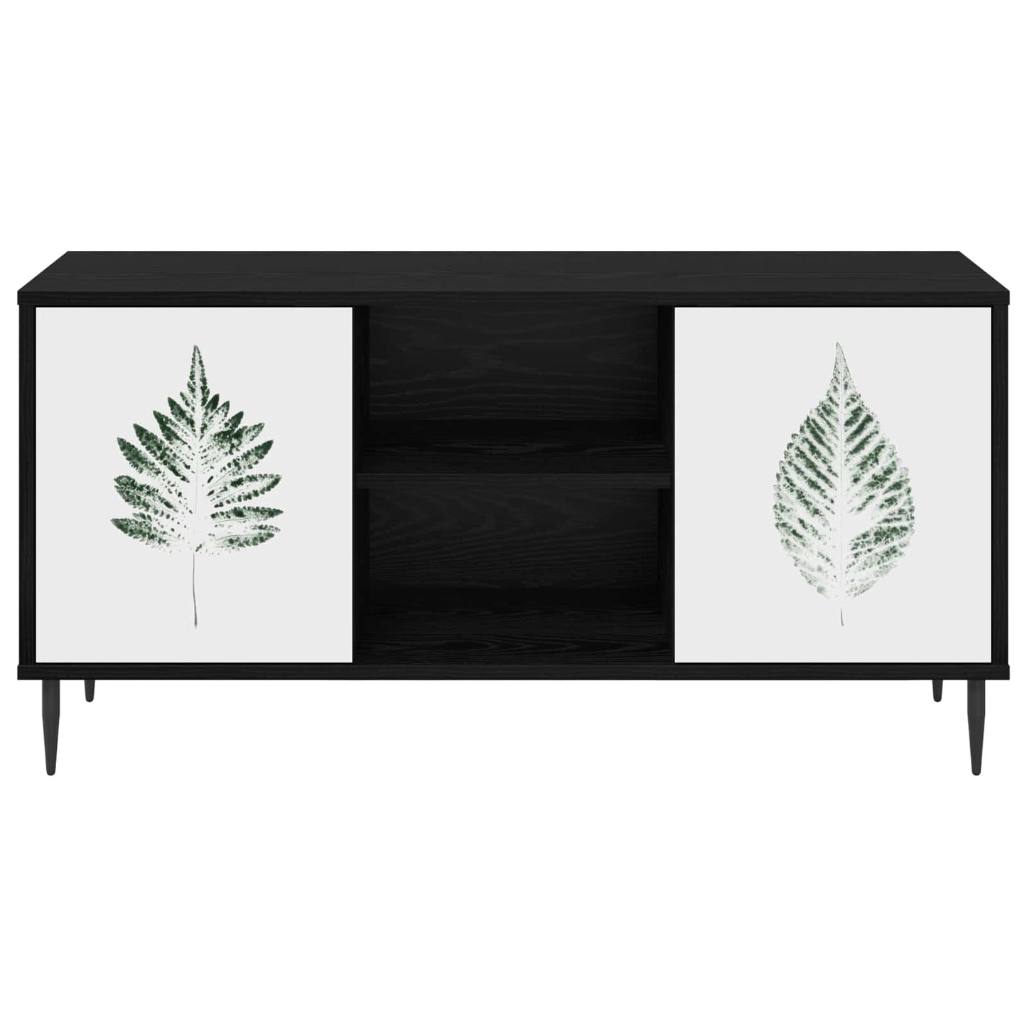 TV Cabinet HANAU 102 x 33 x 51 cm Black Oak Engineered Wood