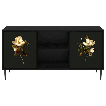 TV Cabinet BREMEN 102 x 33 x 51 cm Black Oak Engineered Wood