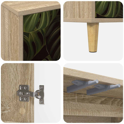 TV Cabinet ELBURG 102 x 33 x 50 cm Sonoma Engineered Wood