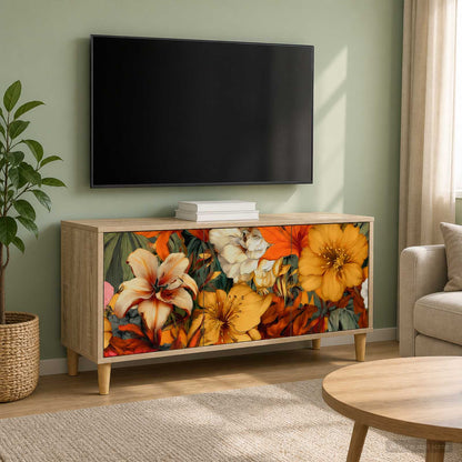 TV Cabinet GENNEP 102 x 33 x 50 cm Sonoma Engineered Wood