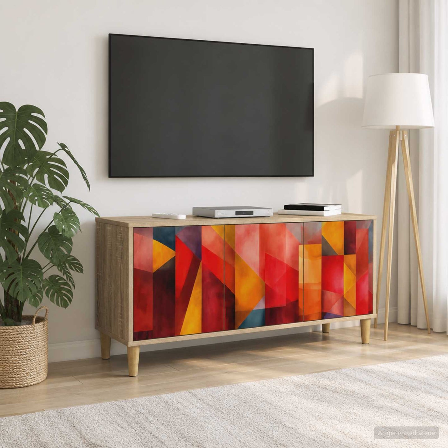 TV Cabinet HEESCH 102 x 33 x 50 cm Sonoma Engineered Wood
