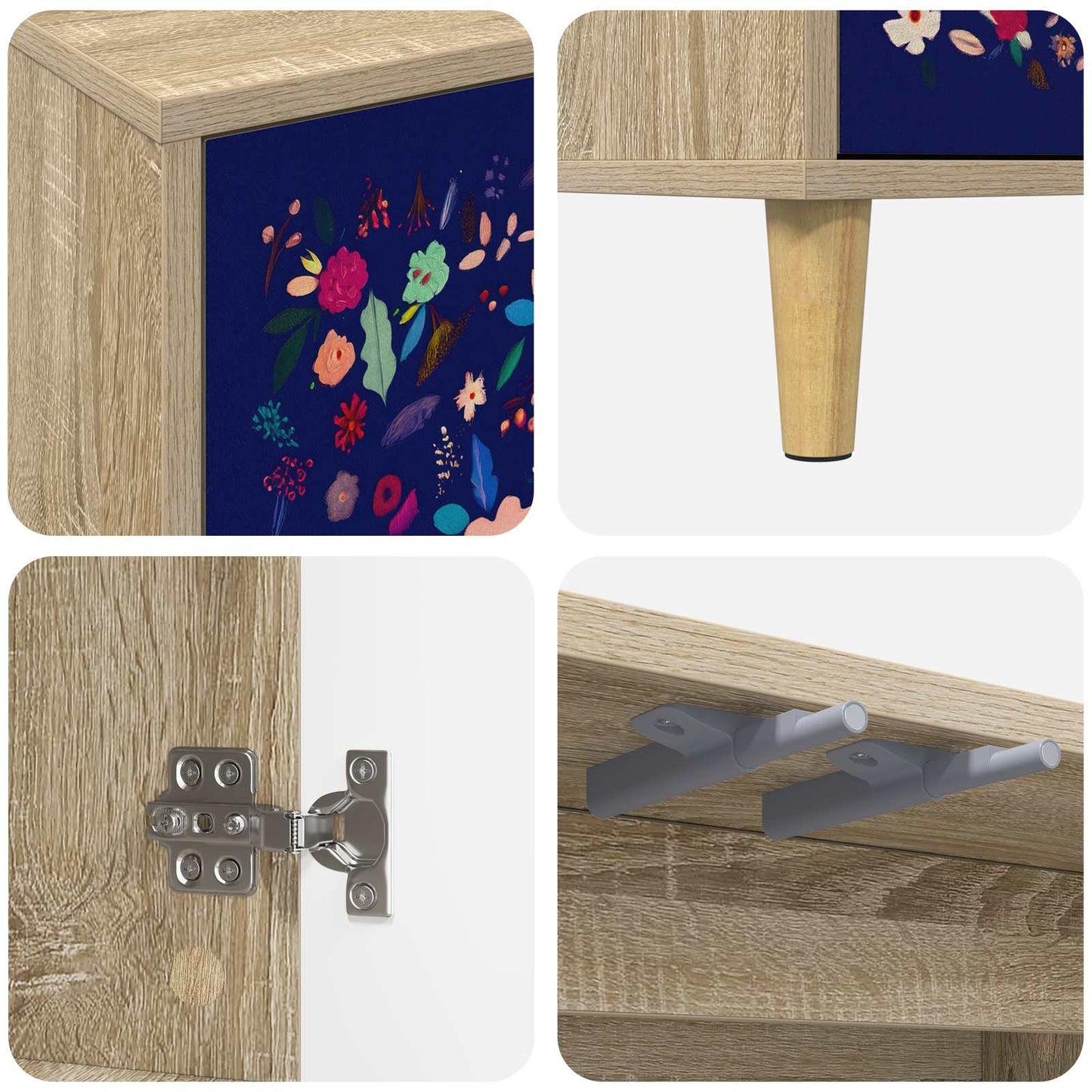 TV Cabinet MAINZ 102 x 33 x 50 cm Sonoma Engineered Wood
