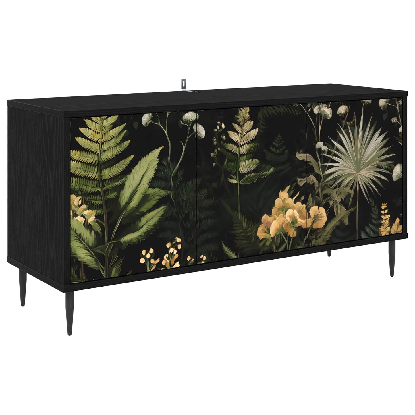 TV Cabinet RHENEN 102 x 33 x 51 cm Black Oak Engineered Wood