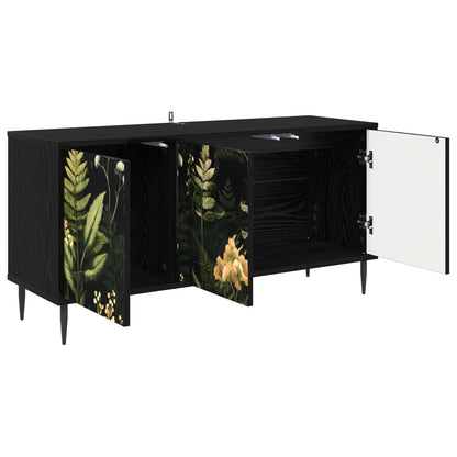 TV Cabinet RHENEN 102 x 33 x 51 cm Black Oak Engineered Wood