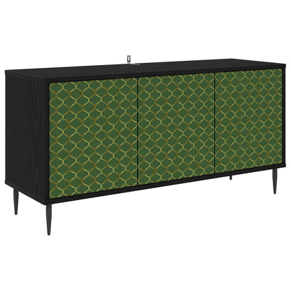 TV Cabinet GELEEN 102 x 33 x 51 cm Black Oak Engineered Wood