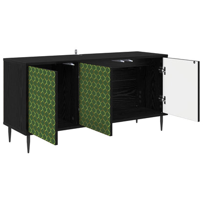 TV Cabinet GELEEN 102 x 33 x 51 cm Black Oak Engineered Wood