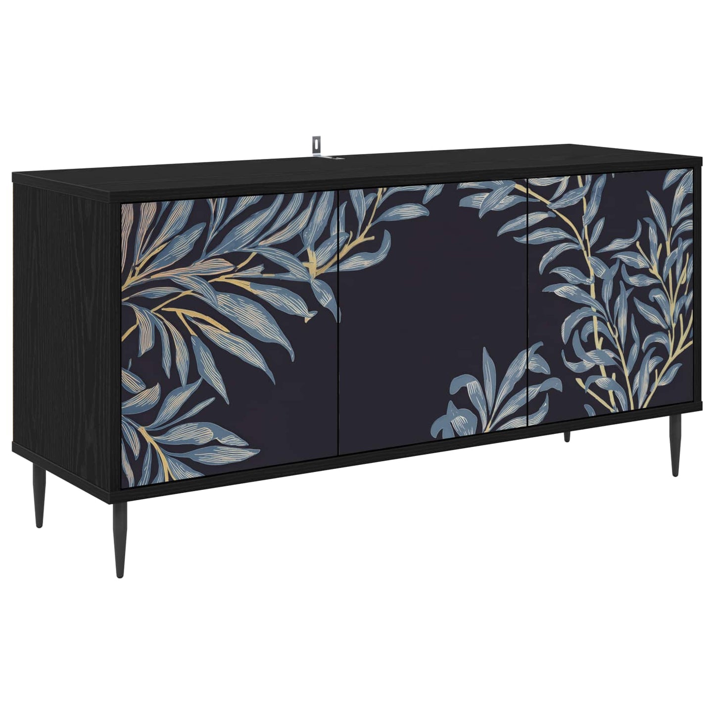 TV Cabinet DOKKUM 102 x 33 x 51 cm Black Oak Engineered Wood