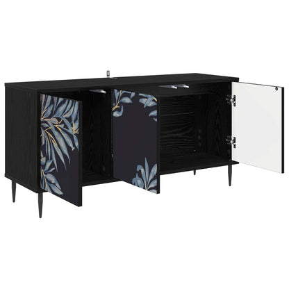 TV Cabinet DOKKUM 102 x 33 x 51 cm Black Oak Engineered Wood