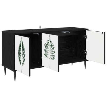 TV Cabinet HANAU 102 x 33 x 51 cm Black Oak Engineered Wood