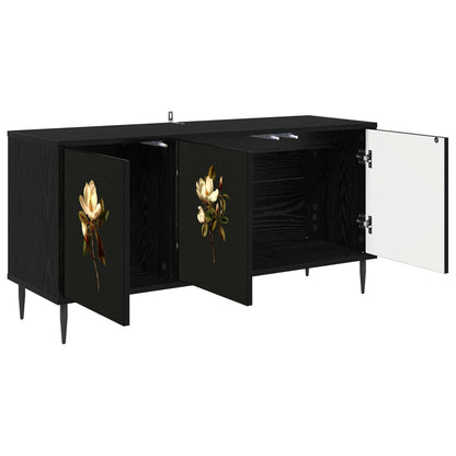 TV Cabinet BREMEN 102 x 33 x 51 cm Black Oak Engineered Wood