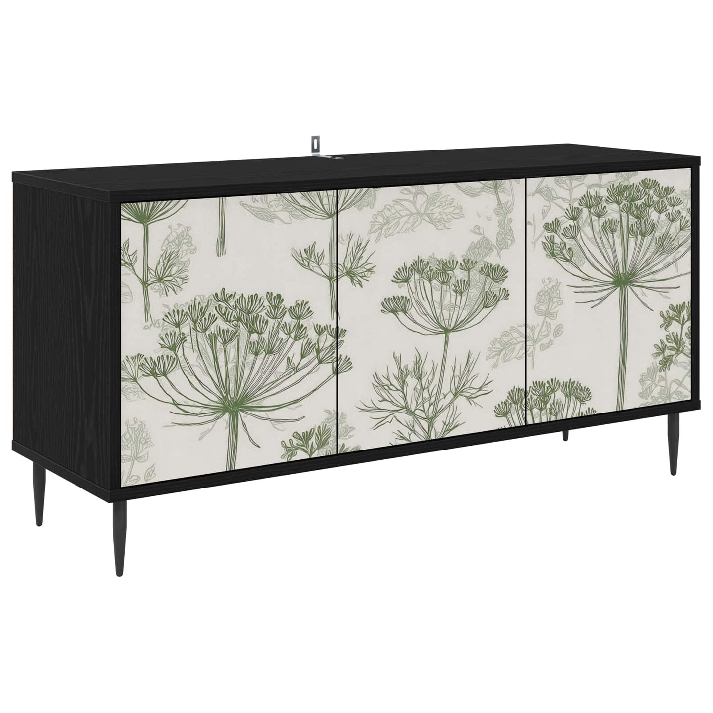 TV Cabinet GOTHA 102 x 33 x 51 cm Black Oak Engineered Wood