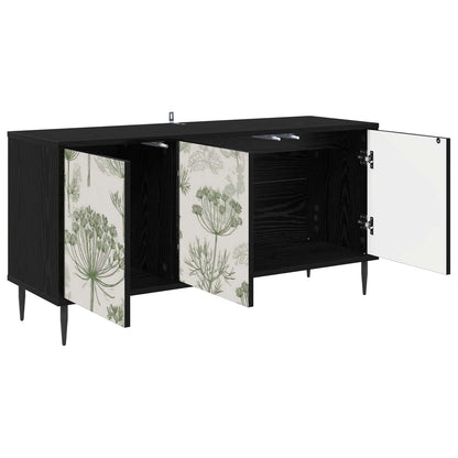 TV Cabinet GOTHA 102 x 33 x 51 cm Black Oak Engineered Wood
