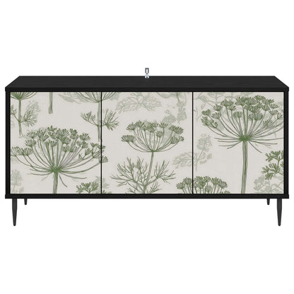 TV Cabinet GOTHA 102 x 33 x 51 cm Black Oak Engineered Wood