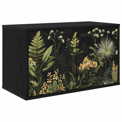 Wall-mounted TV Cabinet RHENEN 69 x 33 x 40 cm Black Oak