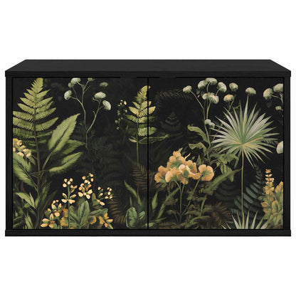 Wall-mounted TV Cabinet RHENEN 69 x 33 x 40 cm Black Oak