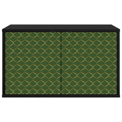 Wall-mounted TV Cabinet GELEEN 69 x 33 x 40 cm Black Oak