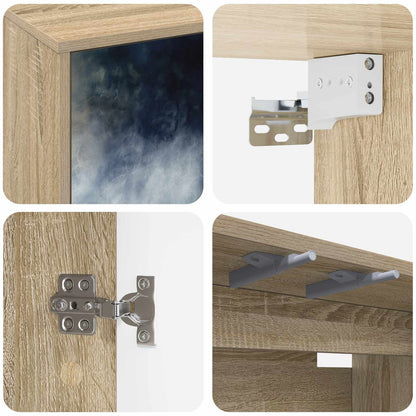 Wall-mounted TV Cabinet RAALTE 69 x 33 x 40 cm Sonoma Oak