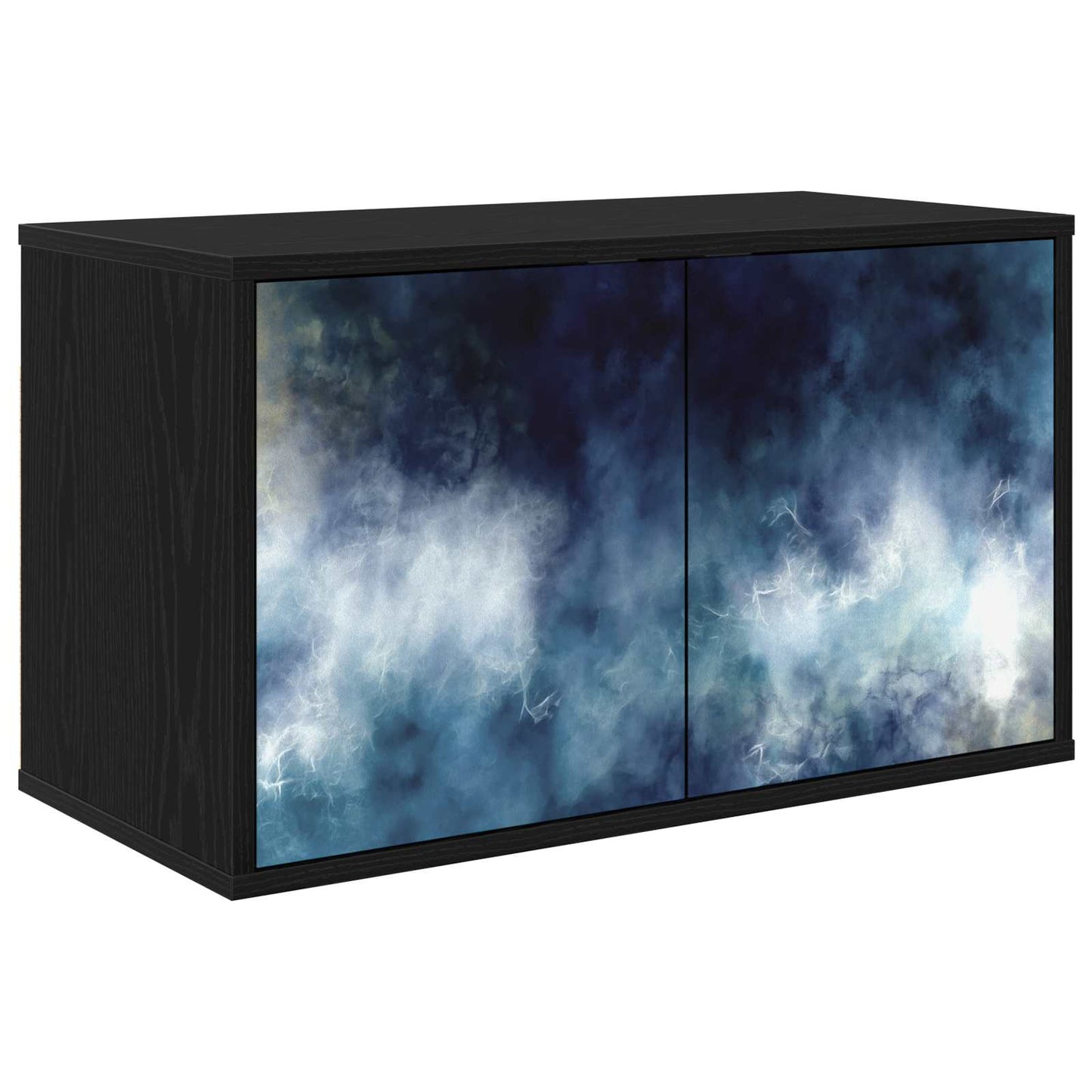Wall-mounted TV Cabinet RAALTE 69 x 33 x 40 cm Black Oak