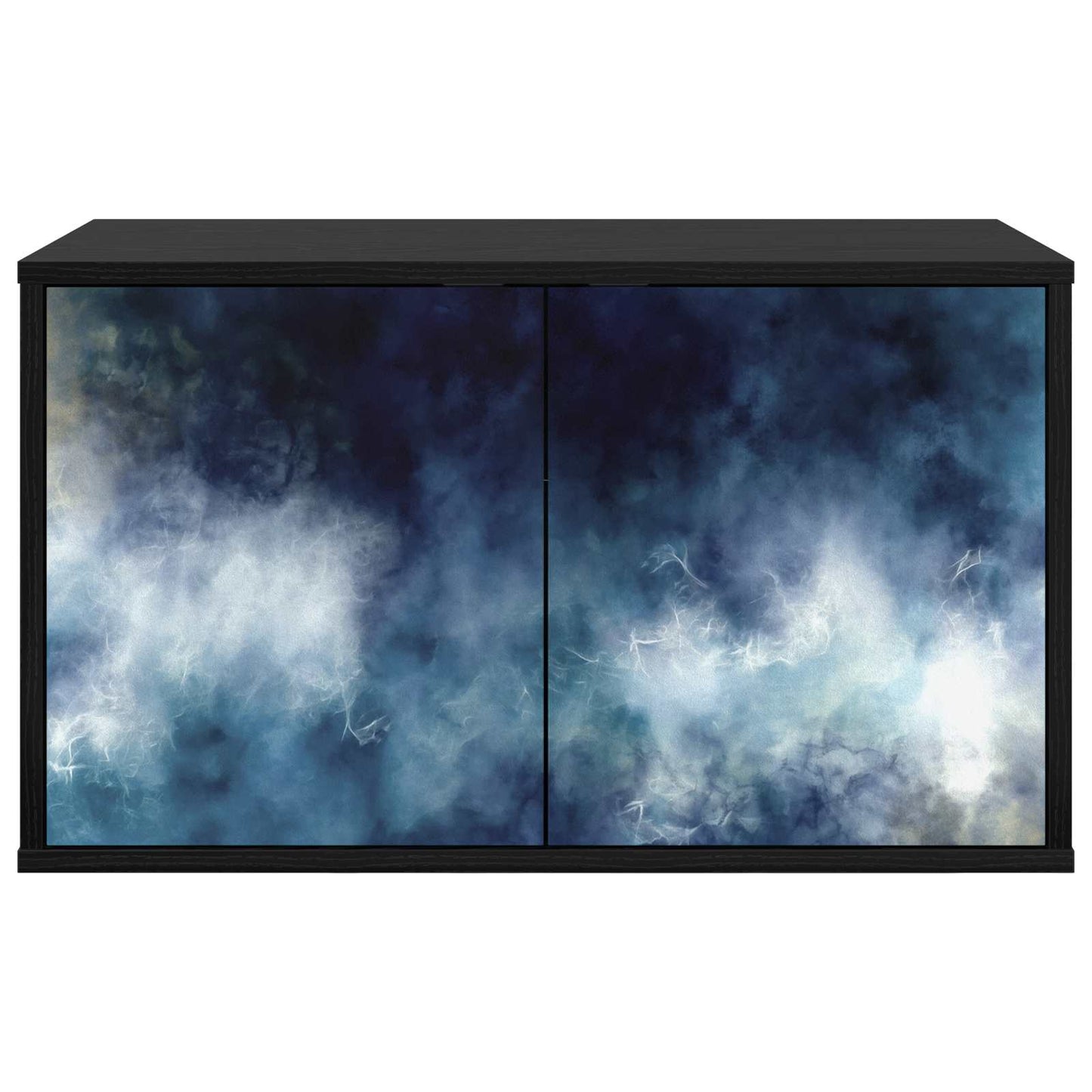 Wall-mounted TV Cabinet RAALTE 69 x 33 x 40 cm Black Oak