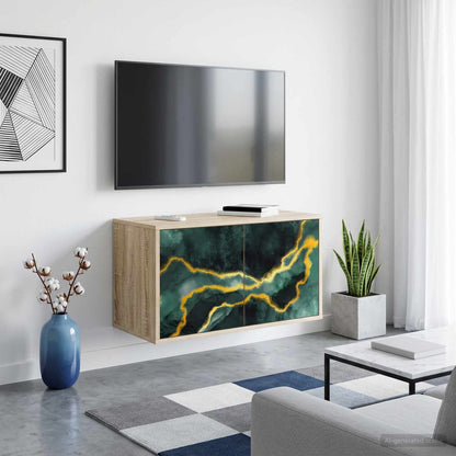 Wall-mounted TV Cabinet WIJHE 69 x 33 x 40 cm Sonoma Oak