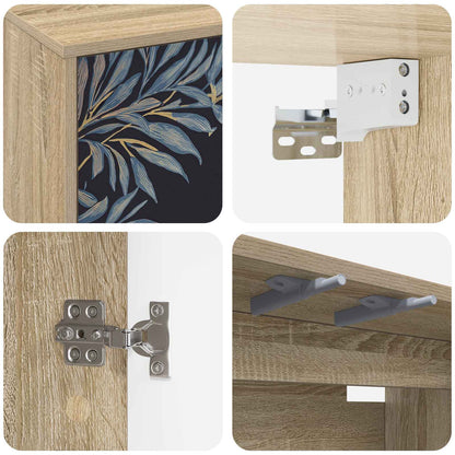 Wall-mounted TV Cabinet DOKKUM 69 x 33 x 40 cm Sonoma Oak