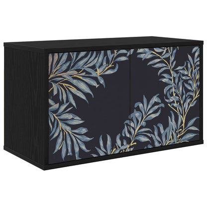 Wall-mounted TV Cabinet DOKKUM 69 x 33 x 40 cm Black Oak
