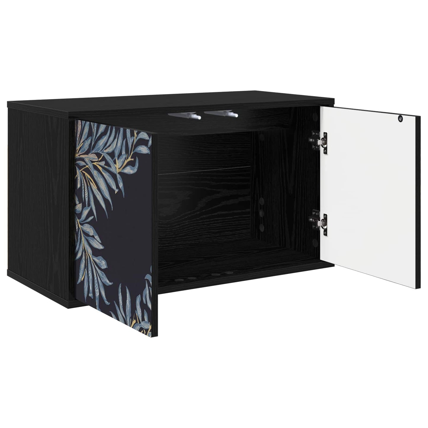 Wall-mounted TV Cabinet DOKKUM 69 x 33 x 40 cm Black Oak