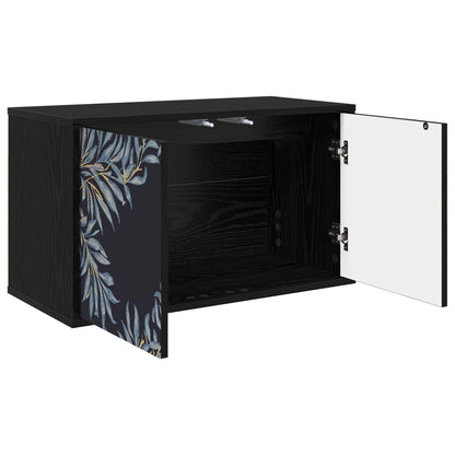 Wall-mounted TV Cabinet DOKKUM 69 x 33 x 40 cm Black Oak