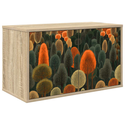 Wall-mounted TV Cabinet ZAANDAM 69 x 33 x 40 cm Sonoma Oak