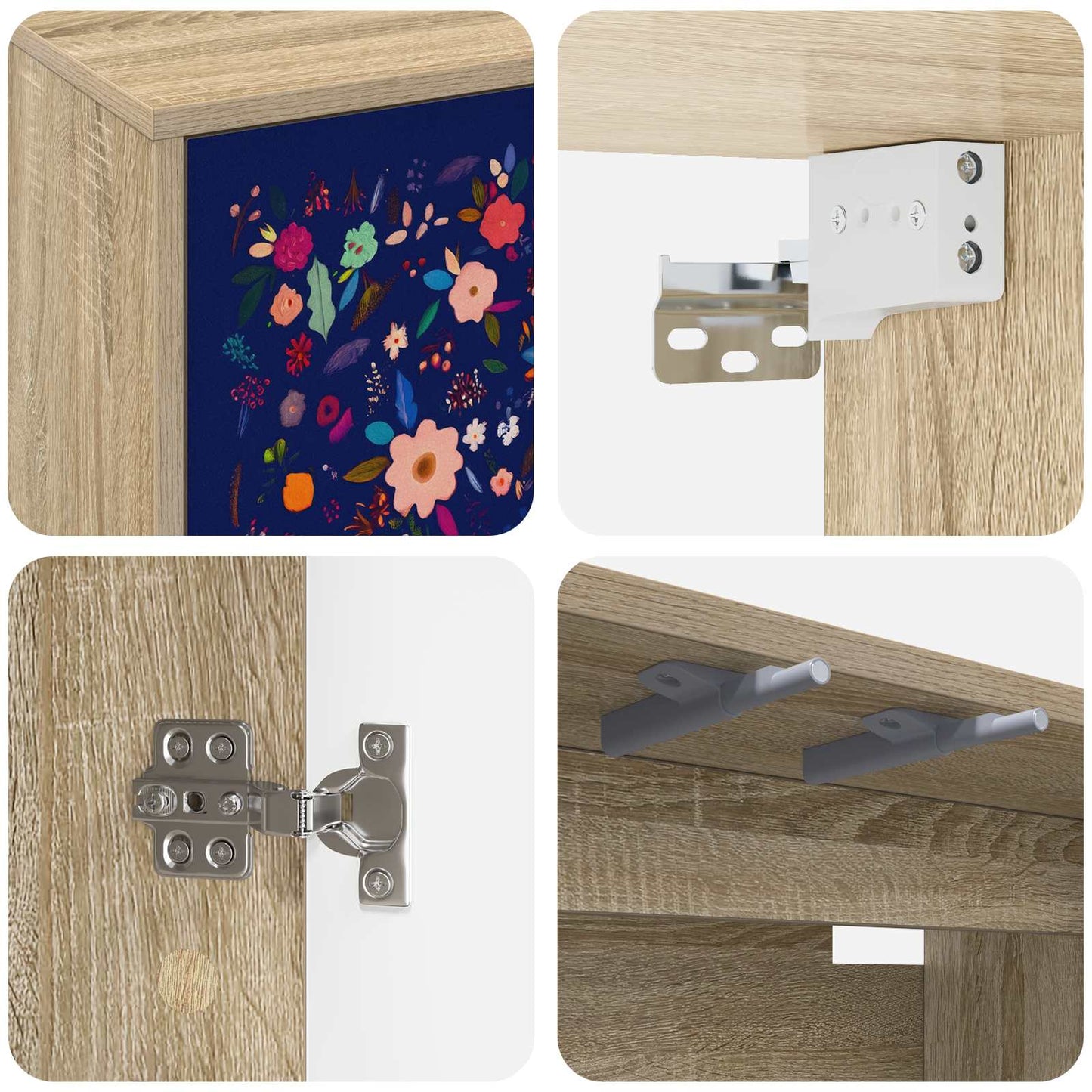 Wall-mounted TV Cabinet MAINZ 69 x 33 x 40 cm Sonoma Oak