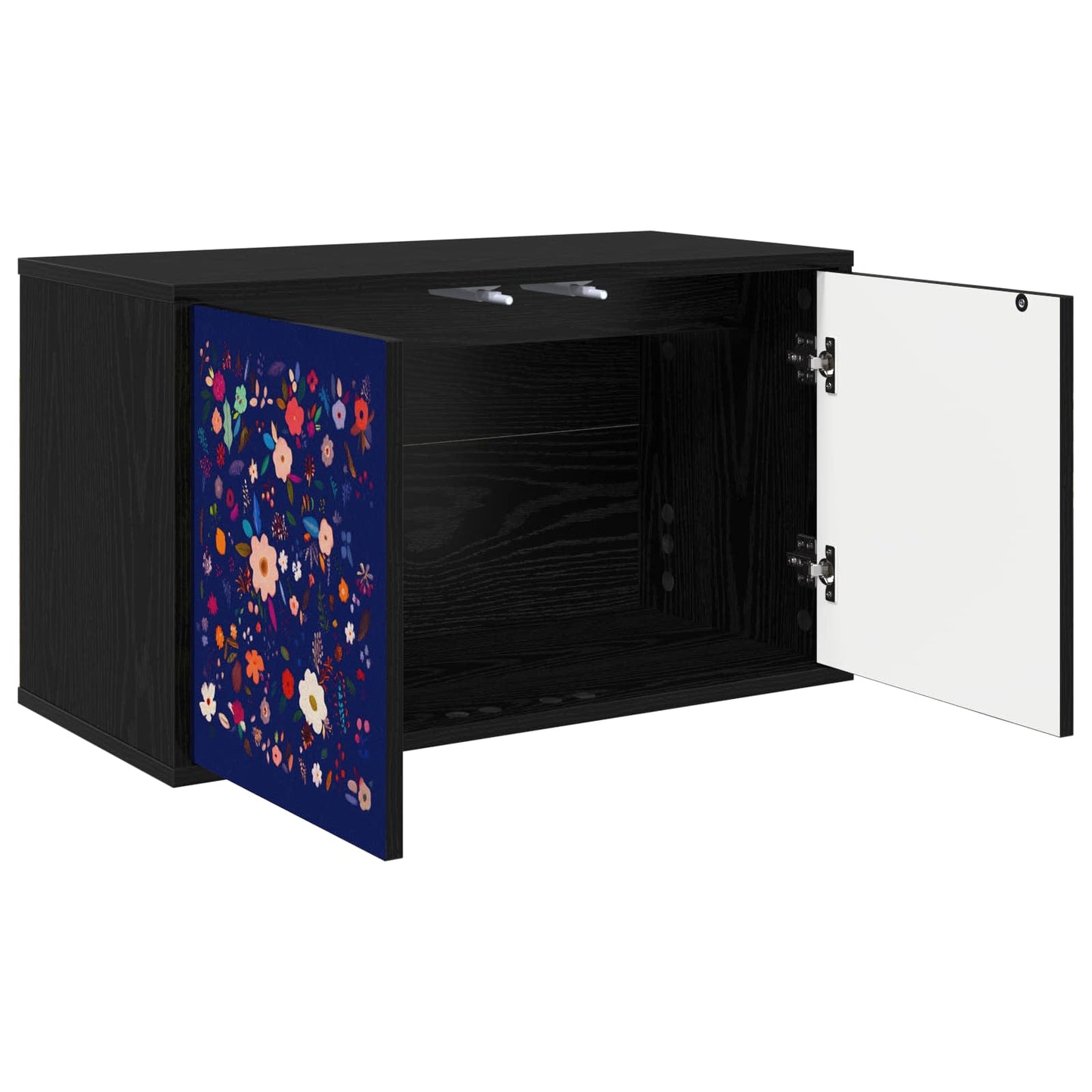 Wall-mounted TV Cabinet MAINZ 69 x 33 x 40 cm Black Oak