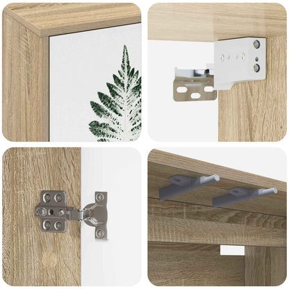 Wall-mounted TV Cabinet HANAU 69 x 33 x 40 cm Sonoma Oak