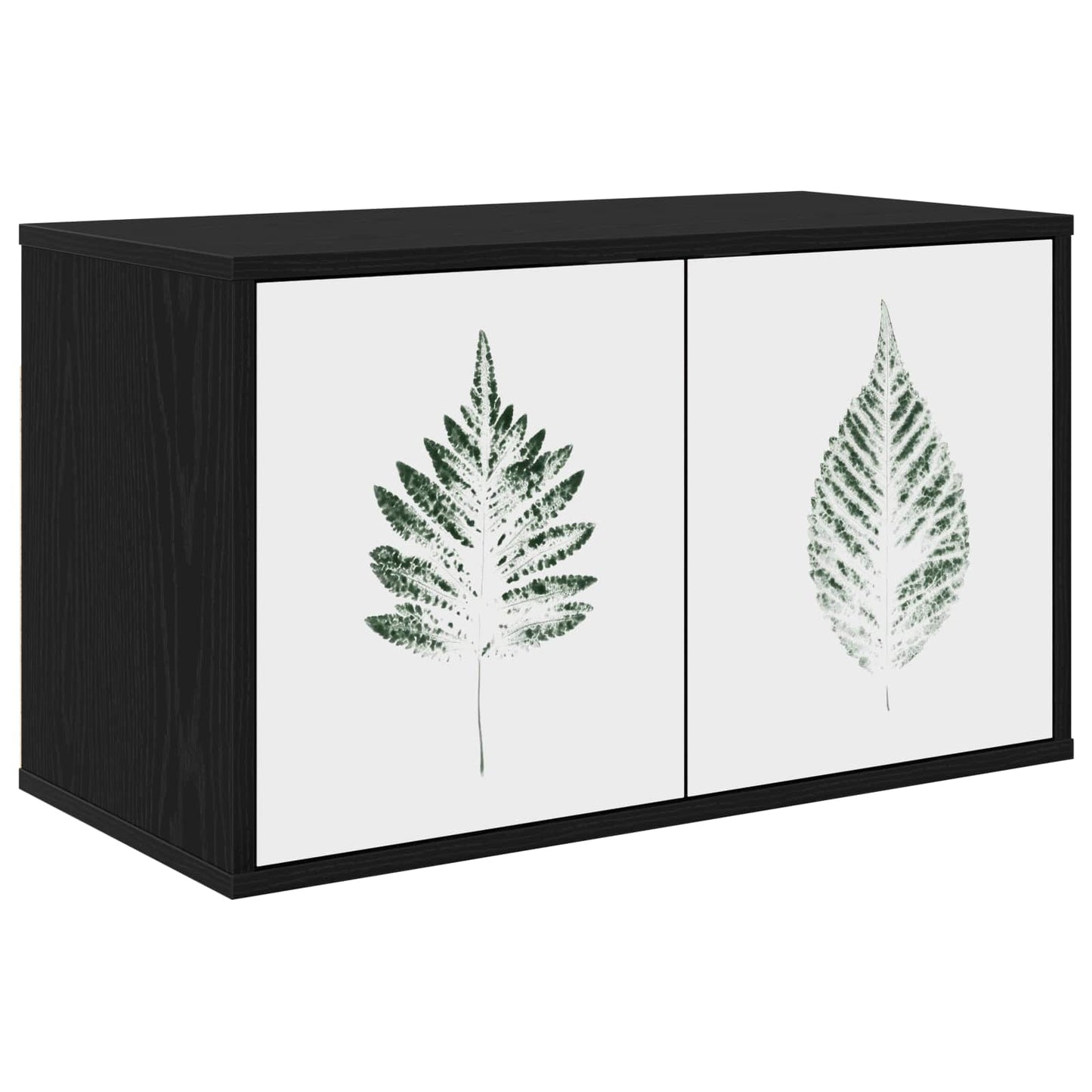 Wall-mounted TV Cabinet HANAU 69 x 33 x 40 cm Black Oak