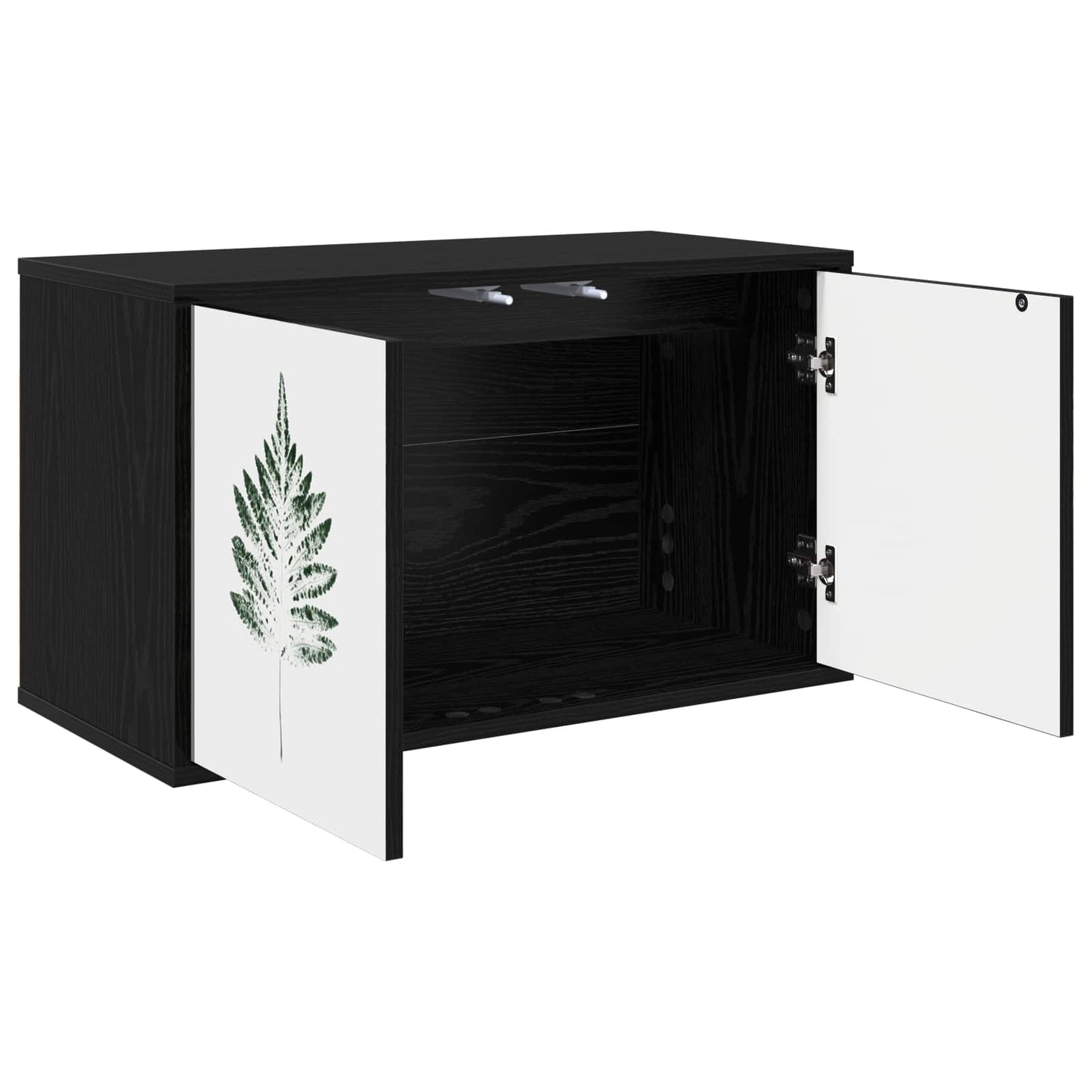 Wall-mounted TV Cabinet HANAU 69 x 33 x 40 cm Black Oak
