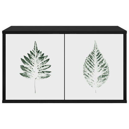 Wall-mounted TV Cabinet HANAU 69 x 33 x 40 cm Black Oak