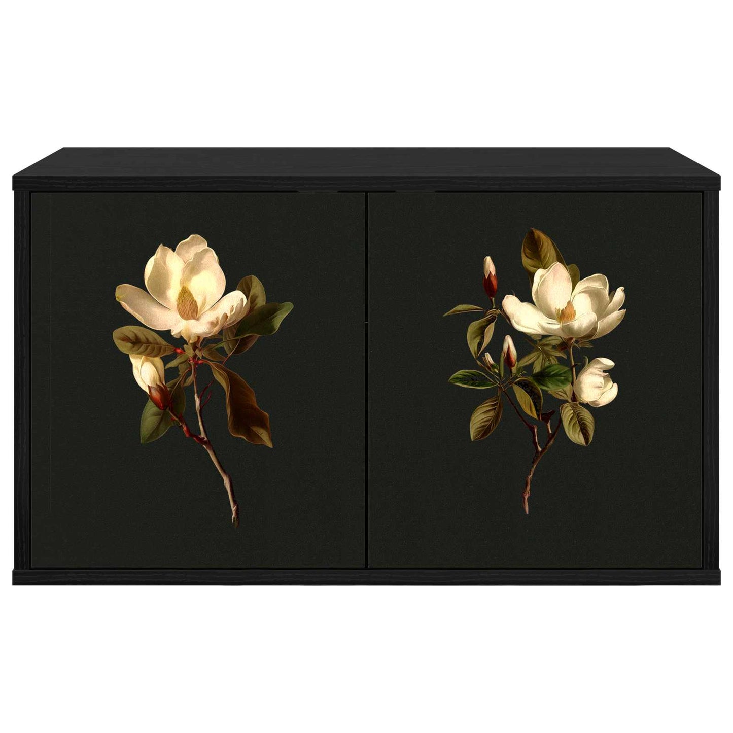 Wall-mounted TV Cabinet BREMEN 69 x 33 x 40 cm Black Oak